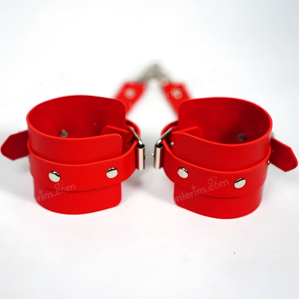 Fantezi İç Giyim - Pembe Deri Harness - Görsel 19